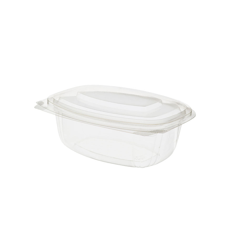 Deli kommen PLA 500 ml, klapdeksel, rechthoekig - 300 stuks