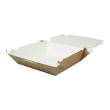 Take-away Dozen Karton 22x6,6x21 cm 1700 ml Bruin bio-gecoat - 300 stuks