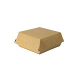 Take-away hamburgerdozen 17,5x17,5x8 cm, Bruin-Wit - 400 stuks