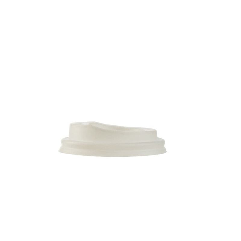 Deksel CPLA Ø 62 mm Wit Drinkopening - 1.000 stuks
