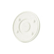 Flat Lid Paper Ø 90 mm White Straw Cross 