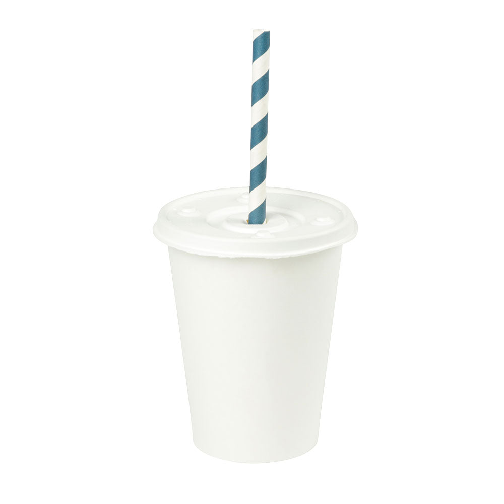 Platte Deksel Papier Ø 90 mm Wit Rietkruis - 1.000 stuks