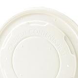 Platte Deksel Papier Ø 115 mm Wit Gesloten - 500 stuks