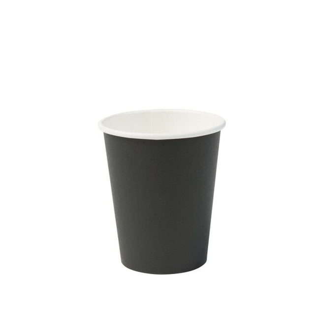 Cup Cardboard 200 ml Ø 80 mm Black (1000 pieces) [GB