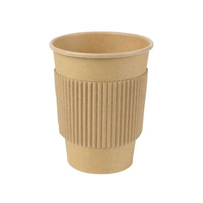 Bekerhulzen Karton voor 200 ml Papieren Beker, Bruin - 1.000 stuks