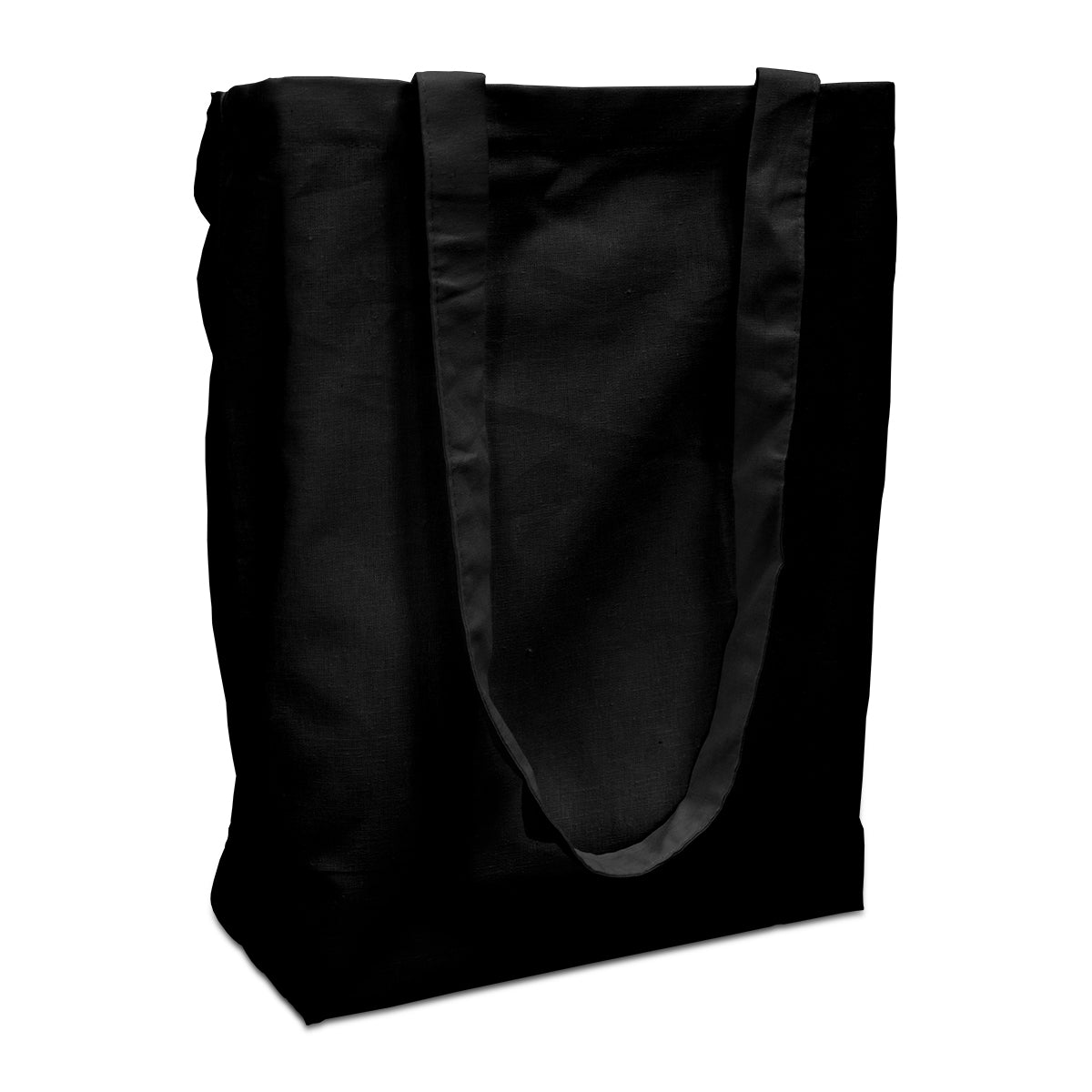 Cotton carrier bags 38x42cm with handle black 38x42cm (250 pcs.) [FP