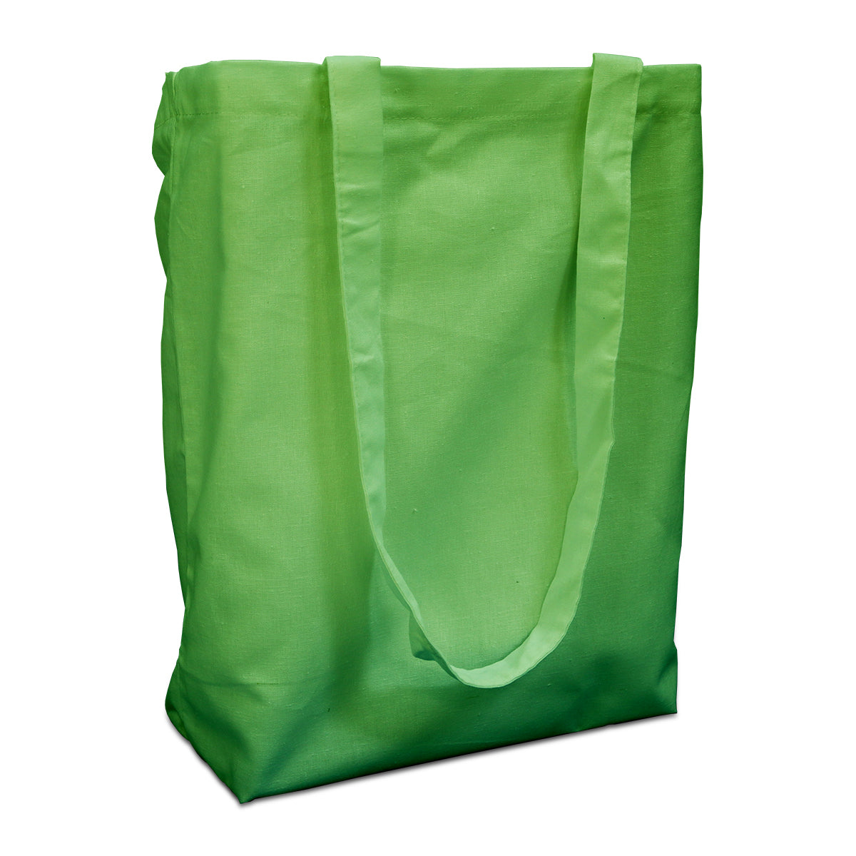Cotton carrier bags 38x42cm with handle green 38x42cm (250 pcs.) [FP