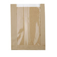 Strip window paper bags brown 20 + 5x26,7 mm 