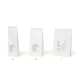 Zakken Kraft Wit met Sluiting 9x4.5x26 cm - 500 stuks