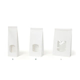 Zakken Kraft Wit met Sluiting 11,5x7x24,5 cm - 400 stuks