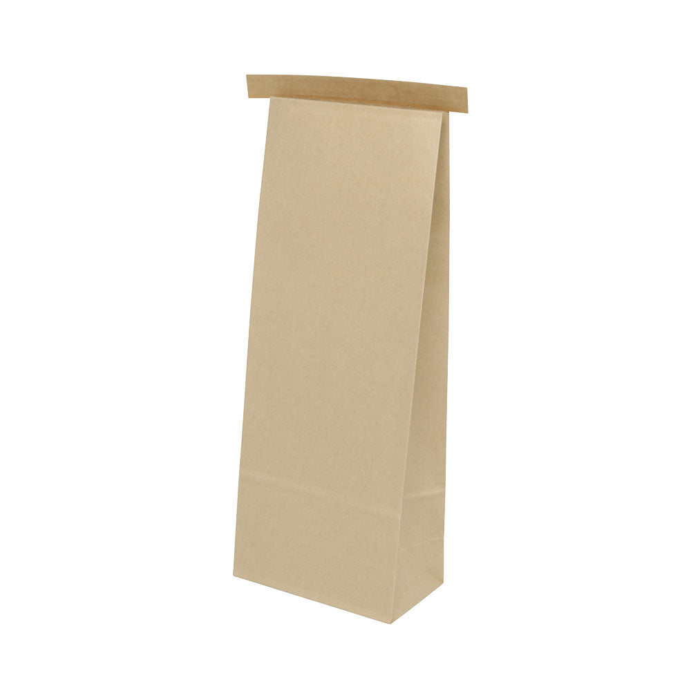 Zakken Kraft bruin met Sluiting 12,5x7,5x32,7 cm - 500 stuks