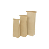 Zakken Kraft bruin met Sluiting 12,5x7,5x32,7 cm - 500 stuks