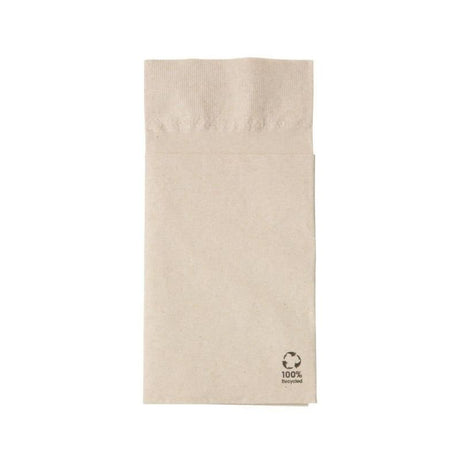 Cutlery napkins Paper Brown 10 x 19.5 cm, 2 layer (1000 pieces) [GB