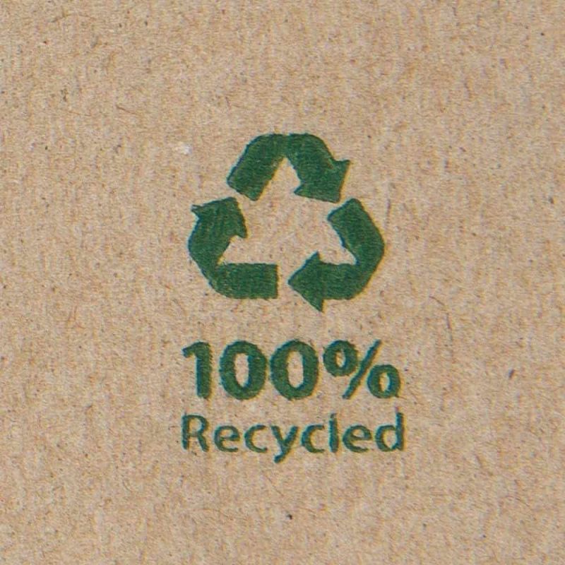 Eco Servetten Gerecycled Papier 320x320mm 1 laag - 6.000 st