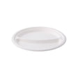 Sugar cane menu board Ø 22 cm, 2 compartments, round (500 pieces) [GB