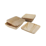Schalen Palmware® 18x5x18 cm 800 ml, met deksel vierkant - 60 stuks