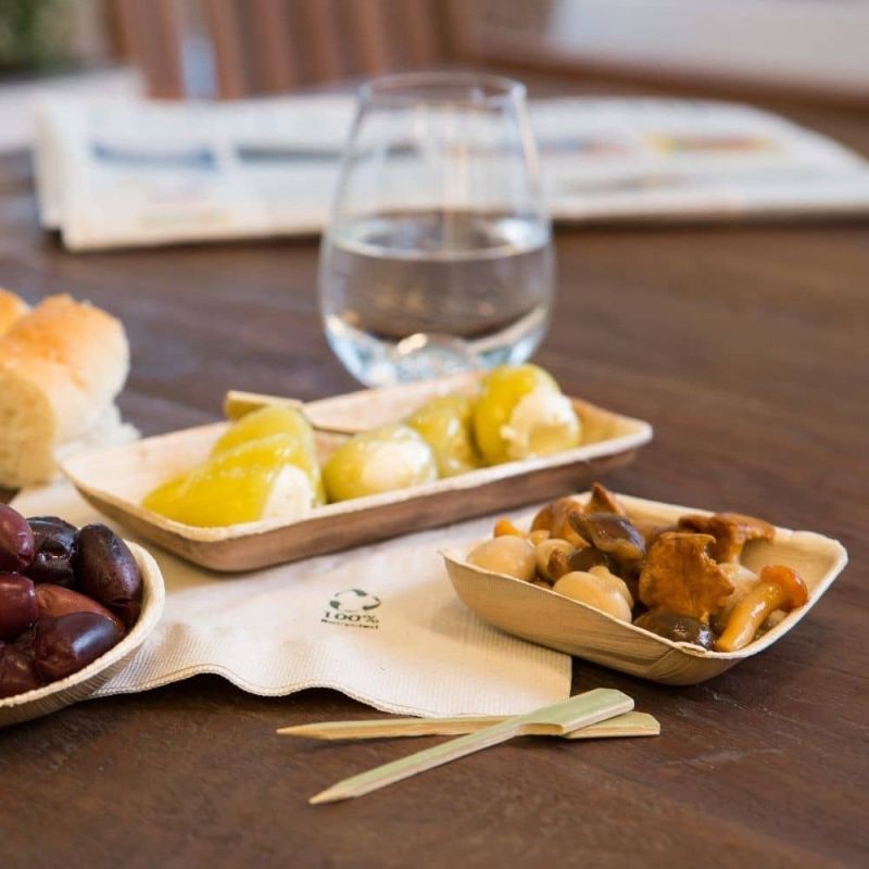 Palmbladschaal 8,1 x 2,4 x 16 cm 125 ml - 400 stuks