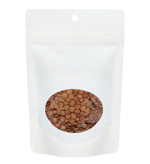 Eco Stazakken Kraft Wit 57 gram | 102x60x152mm - 100 st