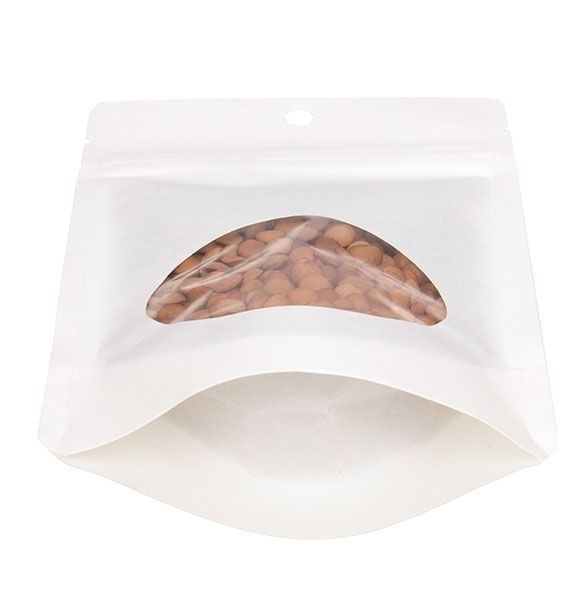 Eco Stazakken Kraft Wit 57 gram | 102x60x152mm - 100 st