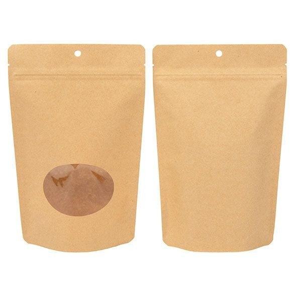 Eco Stazakken Kraft / Bioplastic 312 gram | 149x89x232mm - 100 st