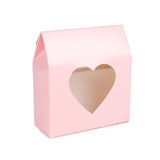 Geschenkdoosjes Roze met Hartvormig Venster 89x38x102 mm - 25 stuks