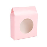 Kraftdoosjes Roze Met Rond Venster 105x44x133 mm - 25 stuks