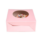 Kraftdoosjes Roze Met Rond Venster 105x44x133 mm - 25 stuks