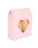 Kraftdoosjes Roze Met Hartjes Venster 105x44x133 mm - 25 stuks