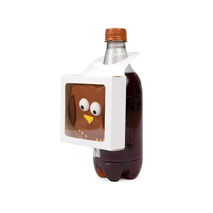 Kraft Doosje Wit Met Venster 92x29x92mm - 25 st.