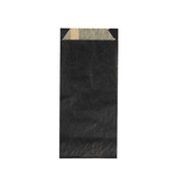 Papieren Zakken Vetbestendig Zwart 8,9x2,9x19,7cm - 100 stuks