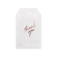 Paper Bags White with Rose Gold Thank You 76x127 mm 