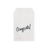 Paper Bags White with Silver Congrats 76x127 mm 