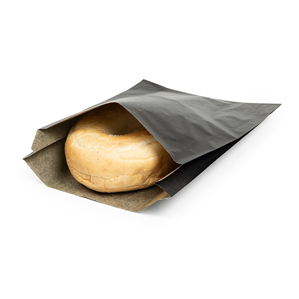 Papieren Zakken Vetbestendig Zwart 14x2,9x19,1cm - 100 stuks
