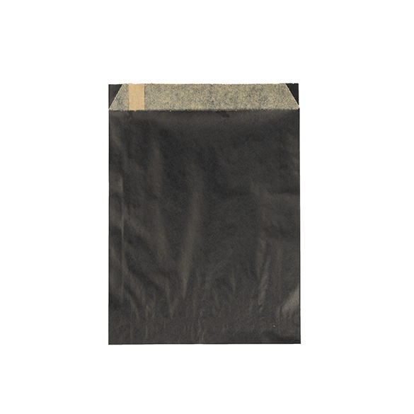 Papieren Zakken Vetbestendig Zwart 14x2,9x19,1cm - 100 stuks