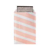 Paper Zakken Wit Met Roze Strepen 127x203mm - 100 st
