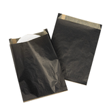 Papieren Zakken Vetbestendig Zwart 17,1x2,7x22,9cm - 100 stuks
