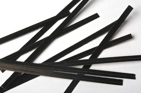 Tin Ties 10.2x0.4cm Paper Black (1.000 pieces) [TT4BK]