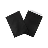 Eco Vlakke Zakken Kraft/Bioplastic Zwart 152x229mm - 100 st