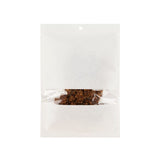 Eco Vlakke Zakken Kraft/Bioplastic Wit 152x229mm met venster - 100 st