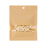 Kraft Bags Compostable 8.5x10.5cm with Window and Sealable (100 pieces) [KHS34W]