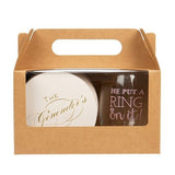 Kraft doosje Met Handvat En Venster 178x102x102 mm - 25 stuks