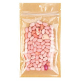 Kraft Gripzakken met transparante voorkant 102 x 165 mm met ophanggat - 100 stuks