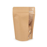 Stand Up Pouches Kraft | Vertical Window | 149x89x232mm 