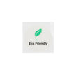 Stickers Round Eco Friendly (Clear w/ Green Leaf & Black Tekst) 25 mm 