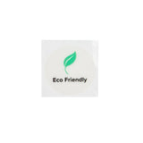 Stickers Round Eco Friendly (Clear w/ Green Leaf & Black Tekst) 25 mm 