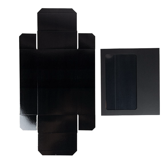 Tweedelige Papieren Dozen Zwart 21x12,7x5,7cm - 25 stuks