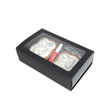 Tweedelige Papieren Dozen Zwart 21x12,7x5,7cm - 25 stuks