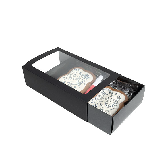 Tweedelige Papieren Dozen Zwart 21x12,7x5,7cm - 25 stuks