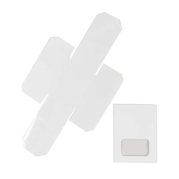 Tweedelige Papieren Dozen Wit 9,5x6,4x5,7cm - 25 stuks