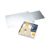 Zilvere Kraftdoosjes Bodem 130x25x133mm - 25 stuks